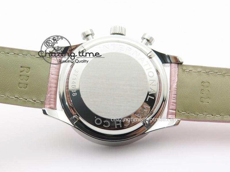 Portuguese 40mm Chrono SS Pink MOP Dial on Pink Leather Strap A Practical 7391