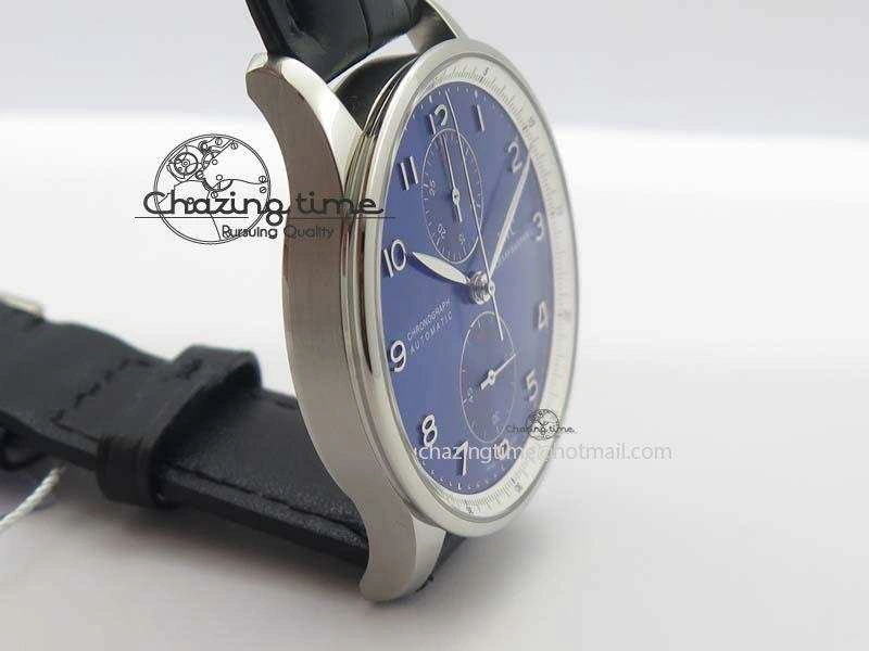 UrbanChic Portuguese Chrono IW371432 “Laureus” ZF 1:1 Best Edition On Black Leather Strap A79350 (Slim Movement) 7262