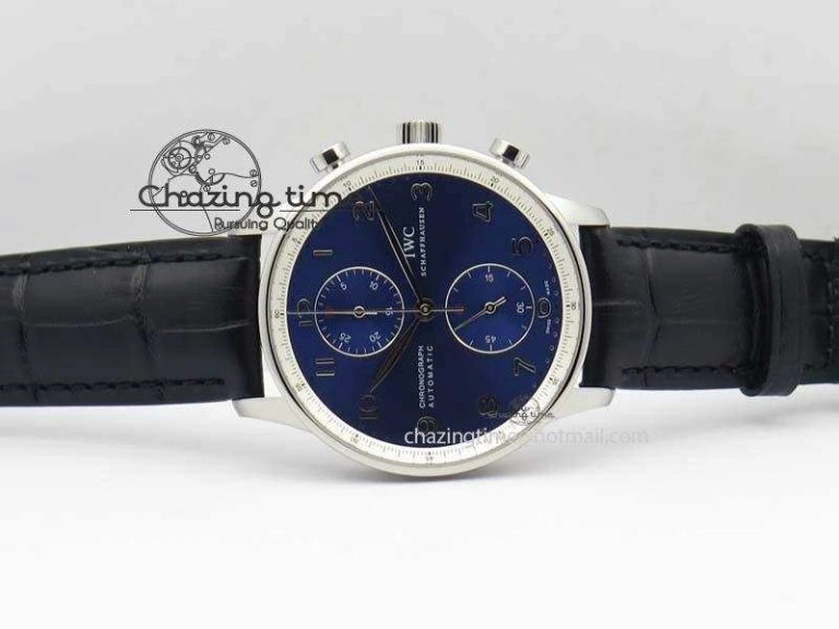 UrbanChic Portuguese Chrono IW371432 “Laureus” ZF 1:1 Best Edition On Black Leather Strap A79350 (Slim Movement) 7262