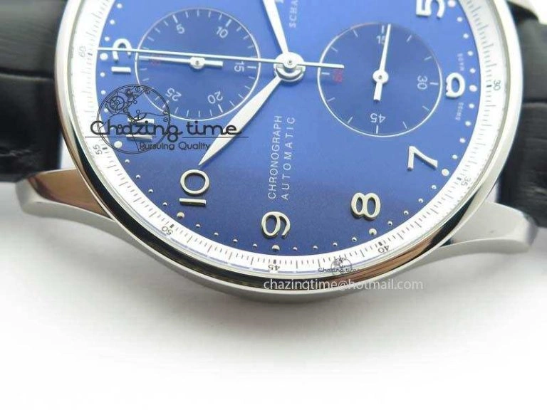UrbanChic Portuguese Chrono IW371432 “Laureus” ZF 1:1 Best Edition On Black Leather Strap A79350 (Slim Movement) 7262
