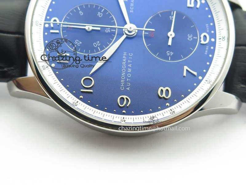 UrbanChic Portuguese Chrono IW371432 “Laureus” ZF 1:1 Best Edition On Black Leather Strap A79350 (Slim Movement) 7262