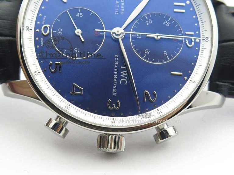 UrbanChic Portuguese Chrono IW371432 “Laureus” ZF 1:1 Best Edition On Black Leather Strap A79350 (Slim Movement) 7262