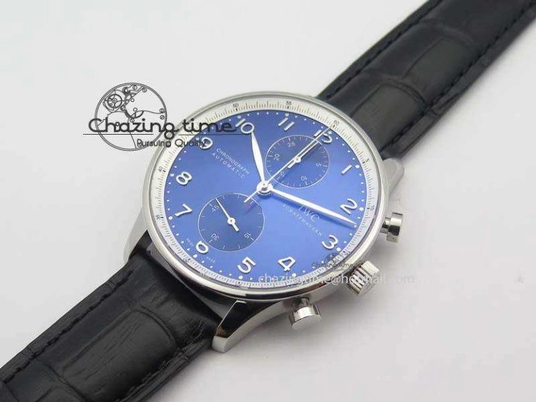UrbanChic Portuguese Chrono IW371432 “Laureus” ZF 1:1 Best Edition On Black Leather Strap A79350 (Slim Movement) 7262