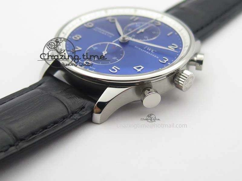 UrbanChic Portuguese Chrono IW371432 “Laureus” ZF 1:1 Best Edition On Black Leather Strap A79350 (Slim Movement) 7262