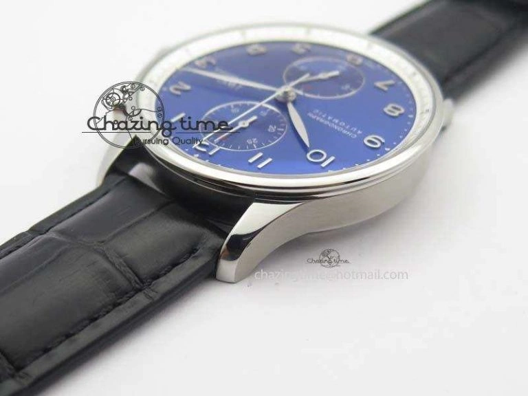 UrbanChic Portuguese Chrono IW371432 “Laureus” ZF 1:1 Best Edition On Black Leather Strap A79350 (Slim Movement) 7262