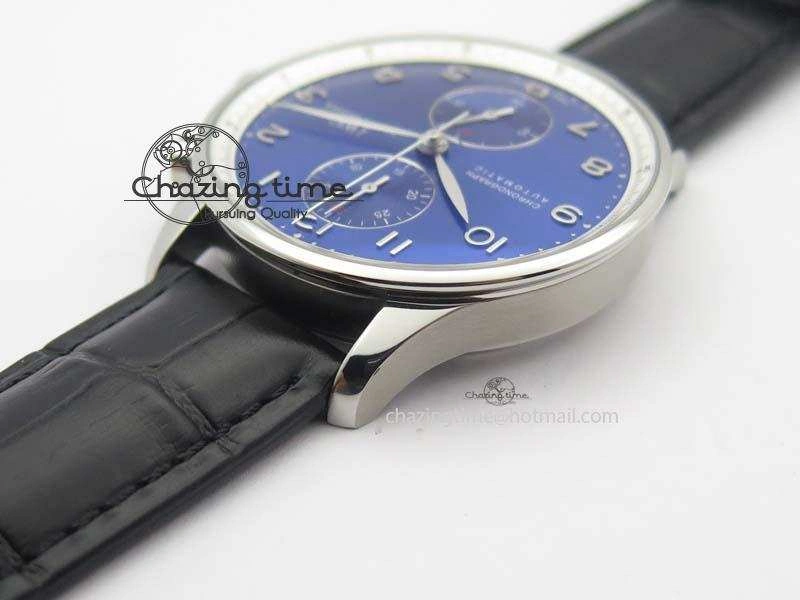 UrbanChic Portuguese Chrono IW371432 “Laureus” ZF 1:1 Best Edition On Black Leather Strap A79350 (Slim Movement) 7262