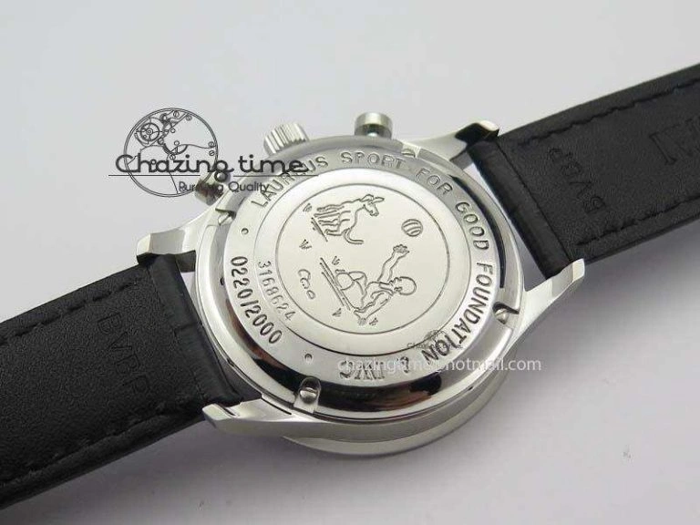 UrbanChic Portuguese Chrono IW371432 “Laureus” ZF 1:1 Best Edition On Black Leather Strap A79350 (Slim Movement) 7262