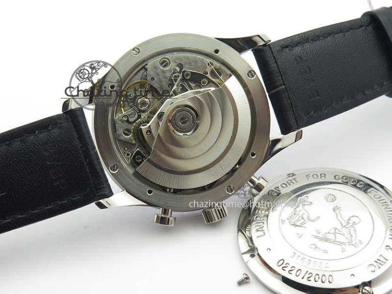 UrbanChic Portuguese Chrono IW371432 “Laureus” ZF 1:1 Best Edition On Black Leather Strap A79350 (Slim Movement) 7262