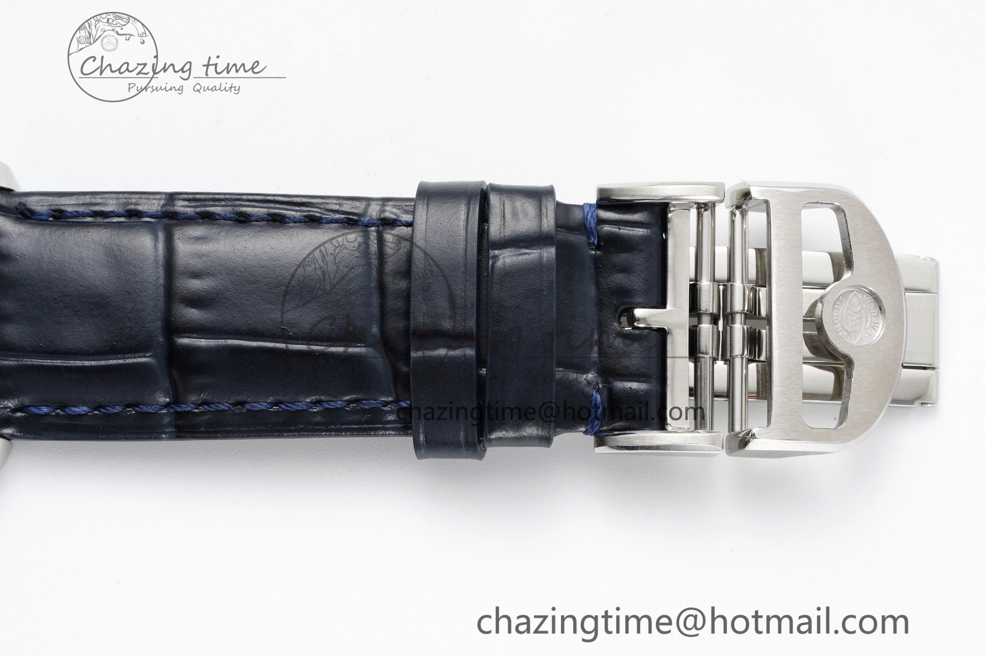 Unisex Portuguese Chrono IW3716 RSF 1:1 Best Edition Blue Dial on Black Leather Strap A 7045