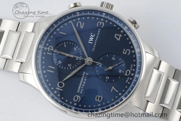 ModernLook Portuguese Chrono IW3716 RSF 1:1 Best Edition Blue Dial on SS Bracelet A 7044