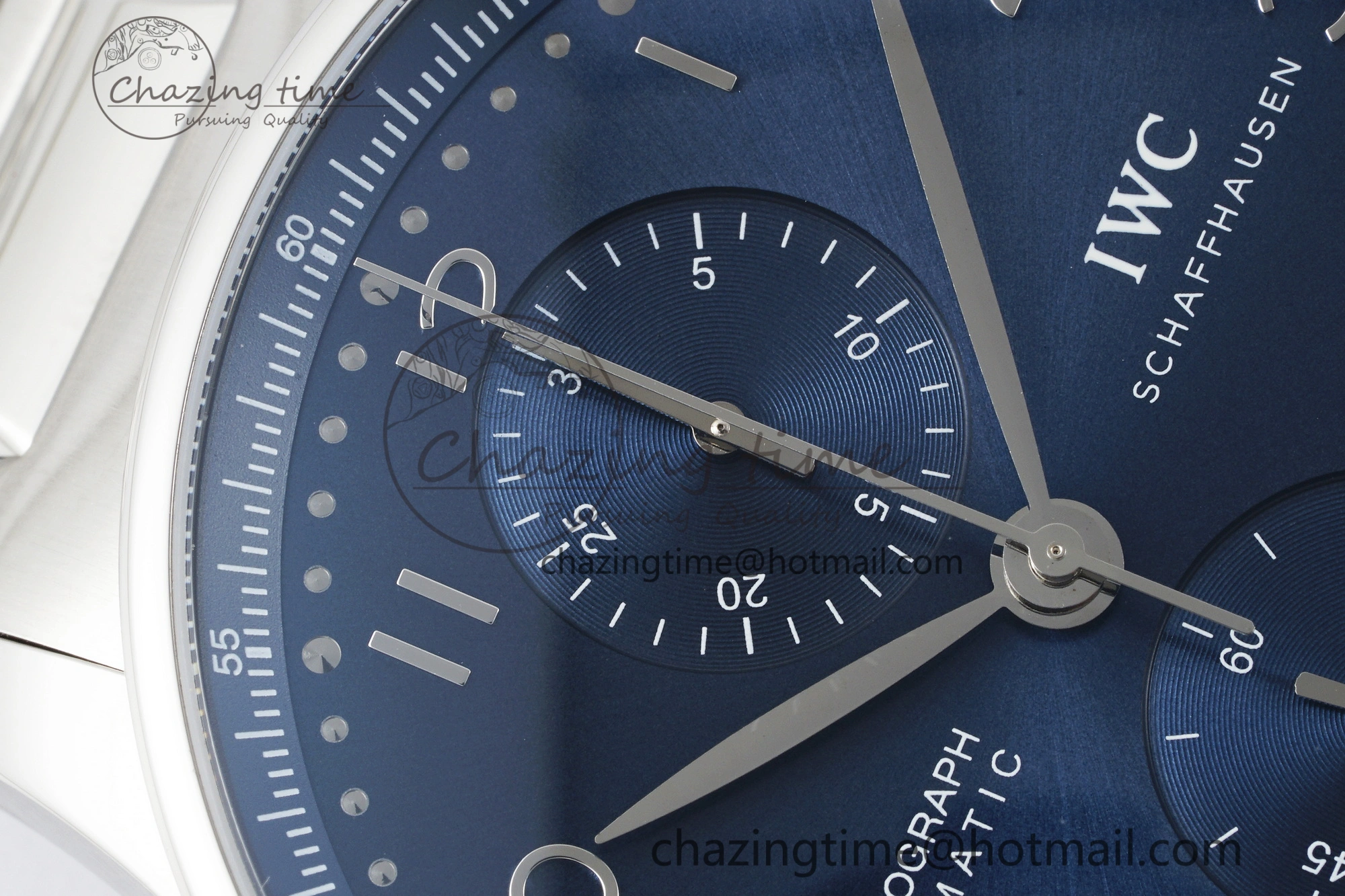 ModernLook Portuguese Chrono IW3716 RSF 1:1 Best Edition Blue Dial on SS Bracelet A 7044