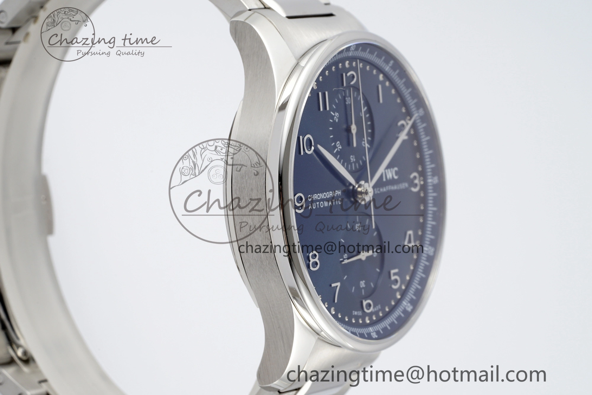 ModernLook Portuguese Chrono IW3716 RSF 1:1 Best Edition Blue Dial on SS Bracelet A 7044