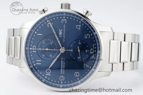 ModernLook Portuguese Chrono IW3716 RSF 1:1 Best Edition Blue Dial on SS Bracelet A 7044
