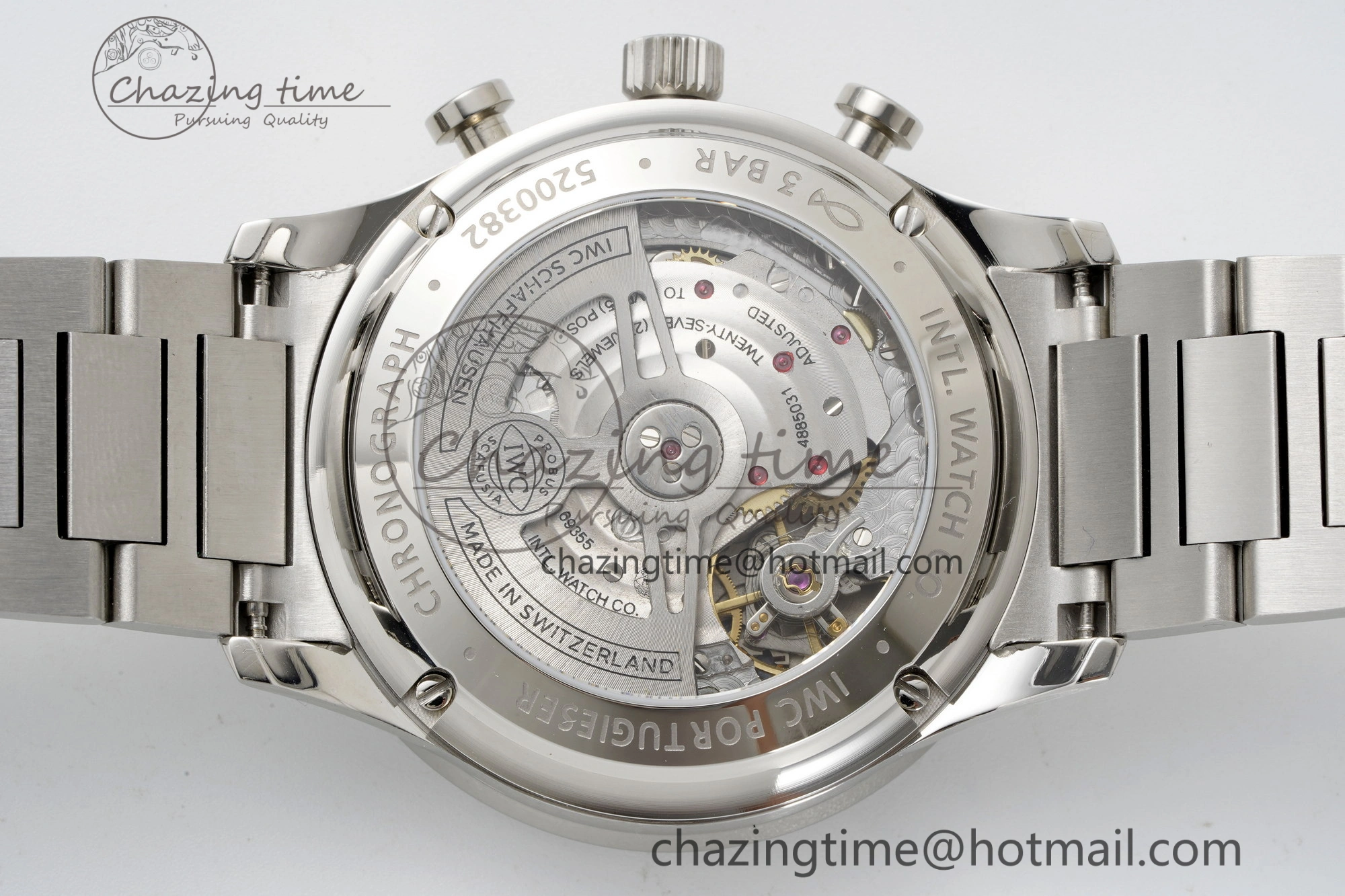 ModernLook Portuguese Chrono IW3716 RSF 1:1 Best Edition Blue Dial on SS Bracelet A 7044