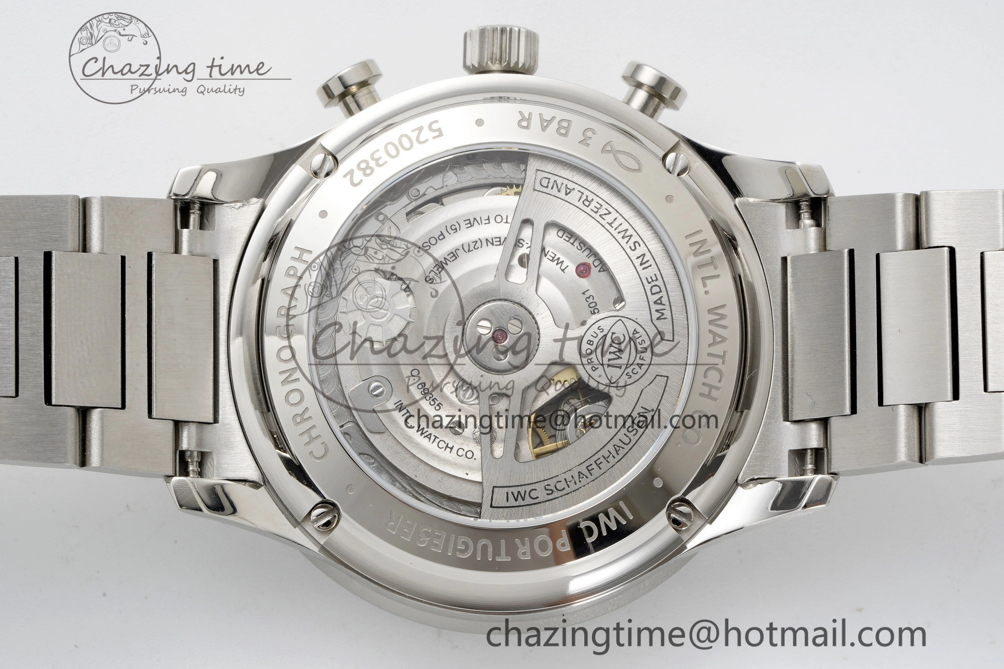 ModernLook Portuguese Chrono IW3716 RSF 1:1 Best Edition Blue Dial on SS Bracelet A 7044