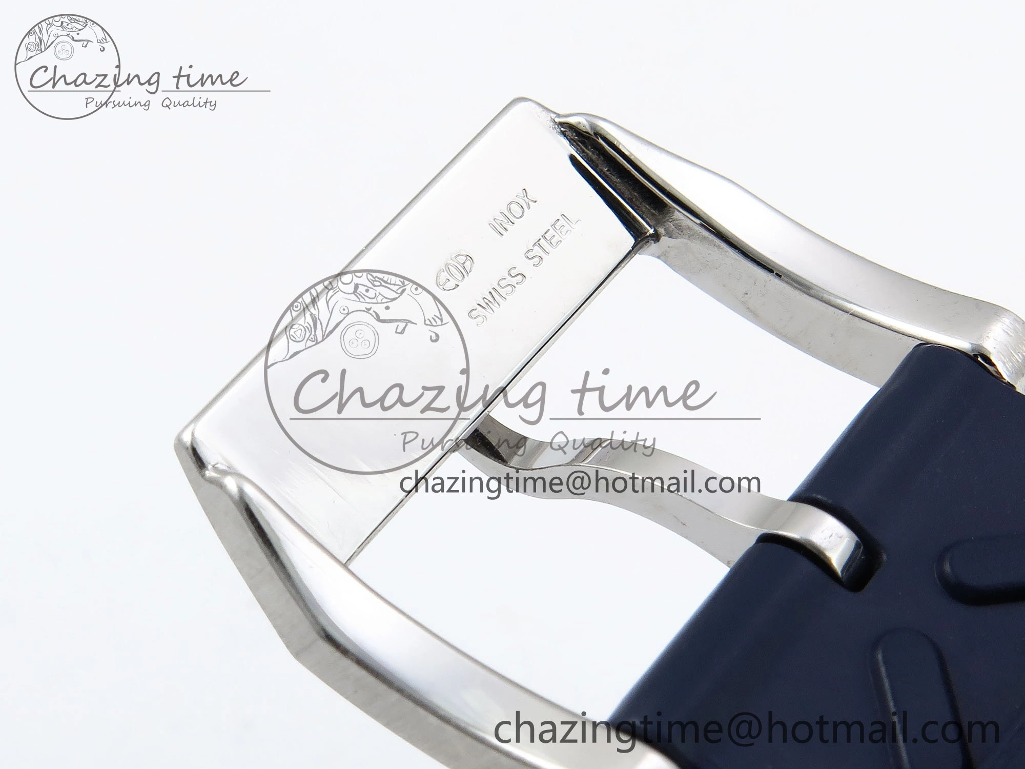 Practical Portuguese Chrono IW3716 Z+F 1:1 Best Edition Blue Dial on Blue Rubber Strap A 7018