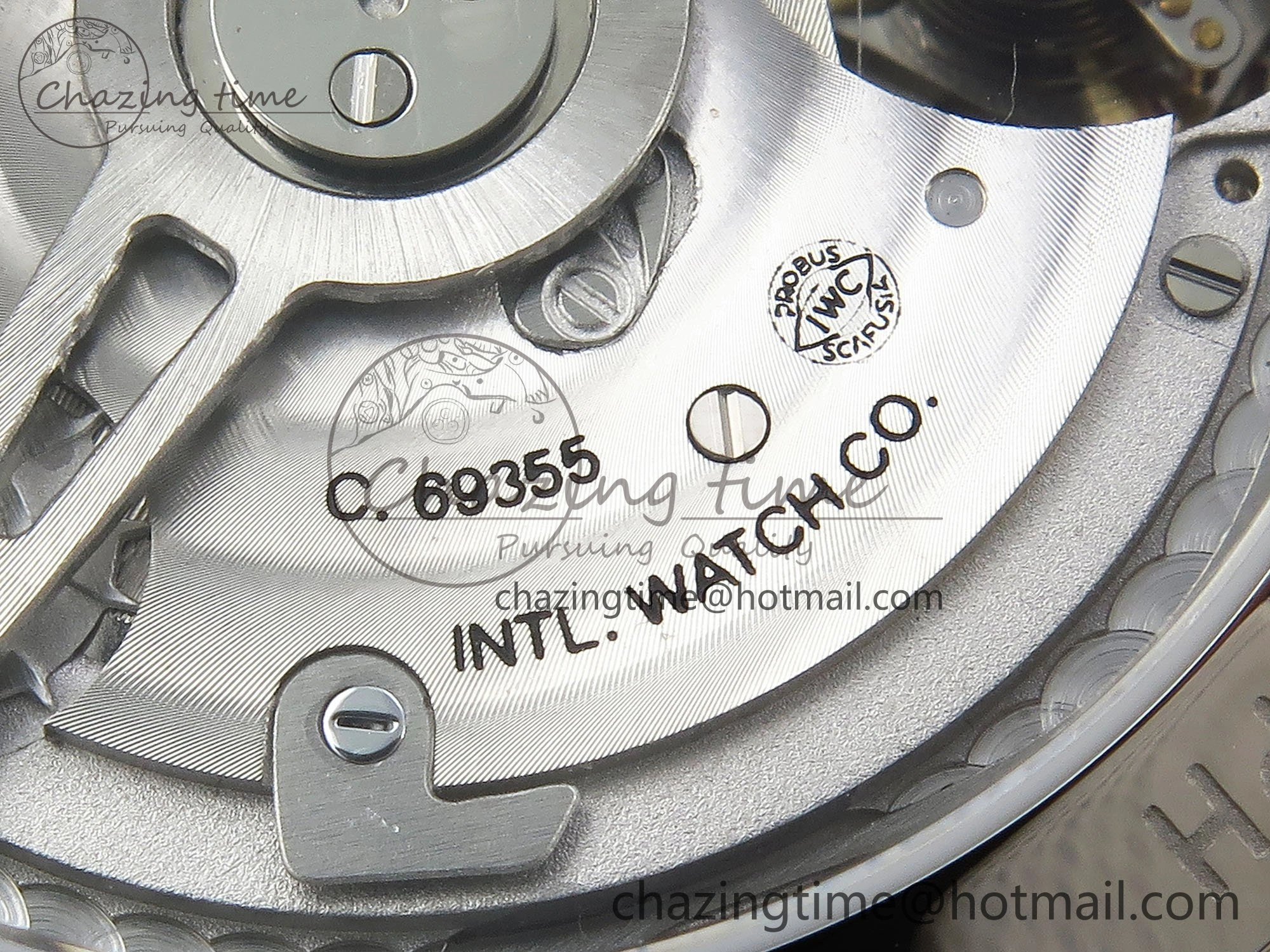 WrinkleFree Portuguese Chrono IW3716 Z+F 1:1 Best Edition Red Dial on Red Rubber Strap A 7015