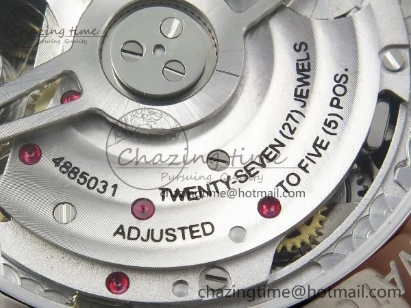 WrinkleFree Portuguese Chrono IW3716 Z+F 1:1 Best Edition Red Dial on Red Rubber Strap A 7015