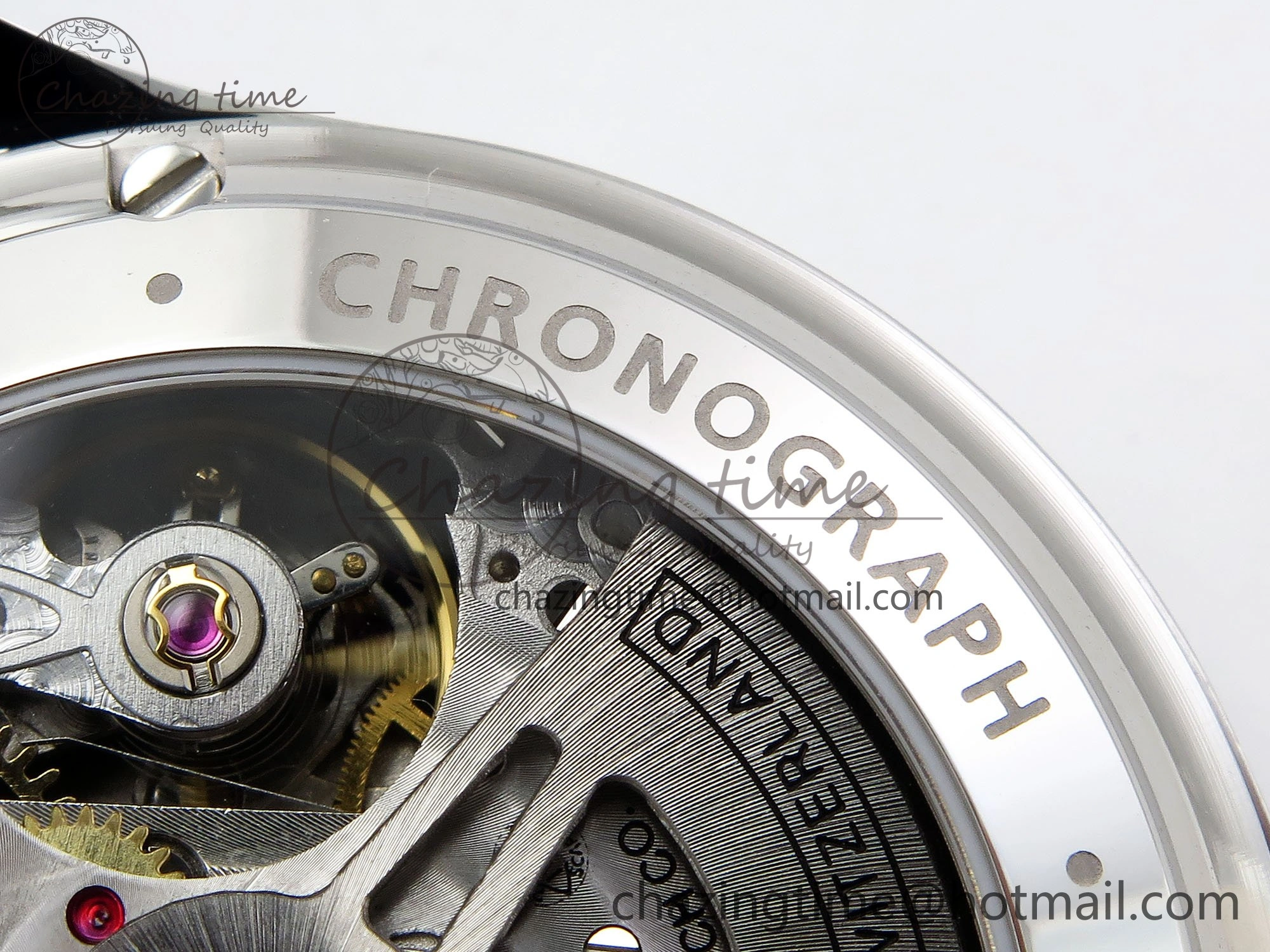WrinkleFree Portuguese Chrono IW3716 Z+F 1:1 Best Edition Red Dial on Red Rubber Strap A 7015