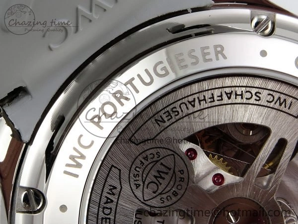 Lightweight Portuguese Chrono IW3716 Z+F 1:1 Best Edition White Dial on Gray Rubber Strap A 7014