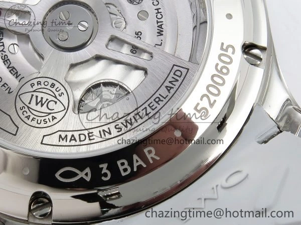 Lightweight Portuguese Chrono IW3716 Z+F 1:1 Best Edition White Dial on Gray Rubber Strap A 7014