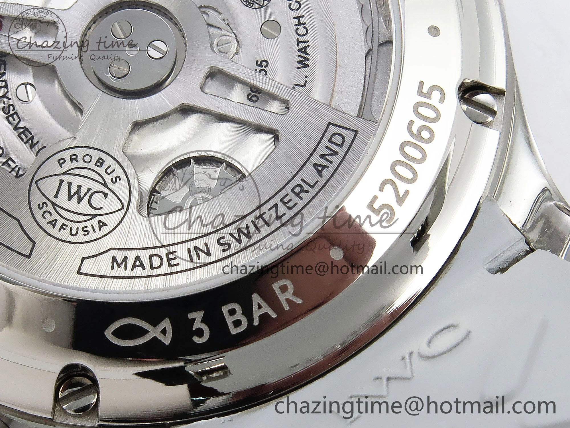 Lightweight Portuguese Chrono IW3716 Z+F 1:1 Best Edition White Dial on Gray Rubber Strap A 7014