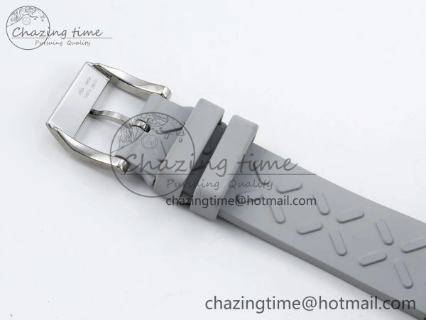 Lightweight Portuguese Chrono IW3716 Z+F 1:1 Best Edition White Dial on Gray Rubber Strap A 7014