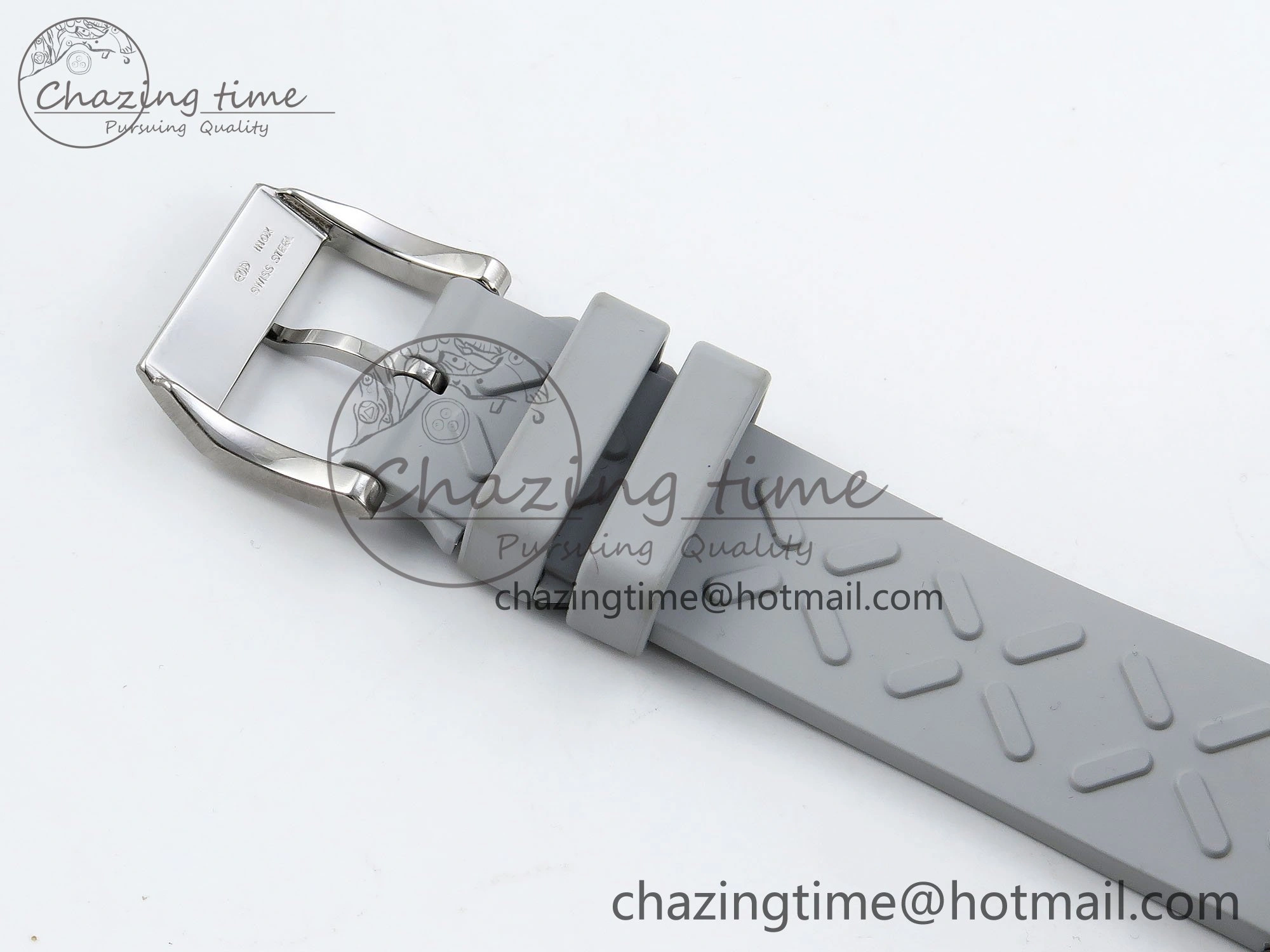 Lightweight Portuguese Chrono IW3716 Z+F 1:1 Best Edition White Dial on Gray Rubber Strap A 7014