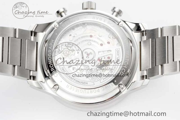 Seasonal Portuguese Chrono IW3716 ZF 1:1 Best Edition White Dial on SS Bracelet A 7037
