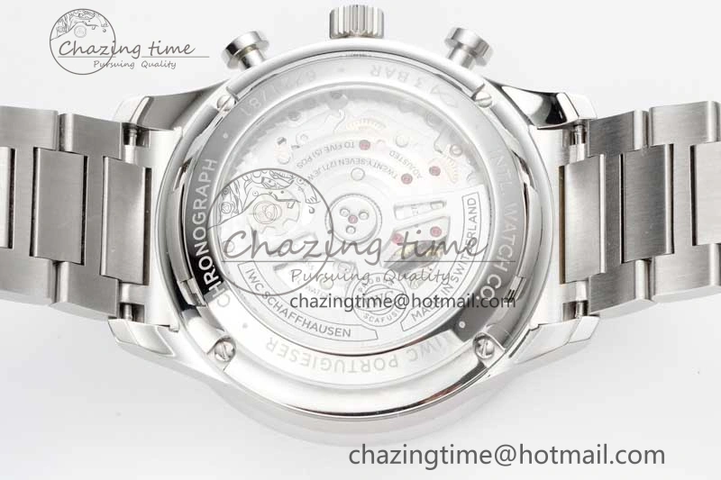 Seasonal Portuguese Chrono IW3716 ZF 1:1 Best Edition White Dial on SS Bracelet A 7037