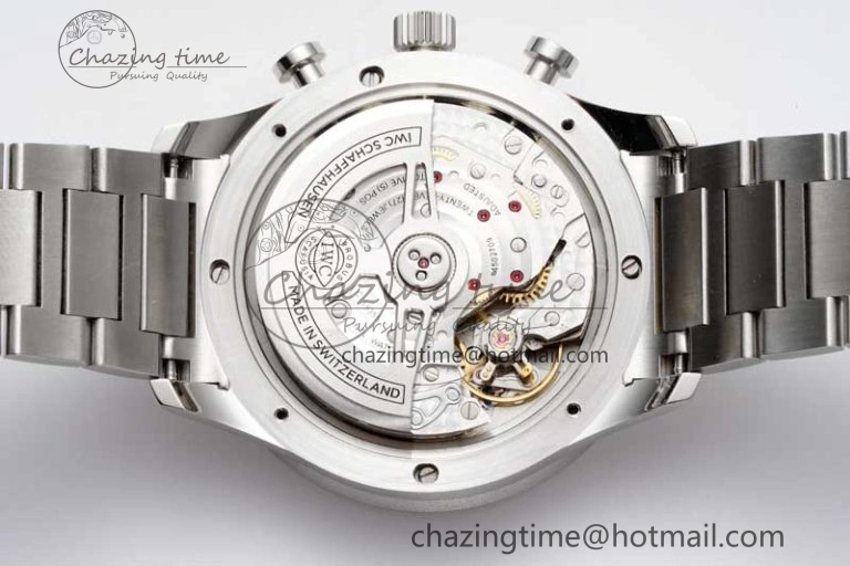 Seasonal Portuguese Chrono IW3716 ZF 1:1 Best Edition White Dial on SS Bracelet A 7037