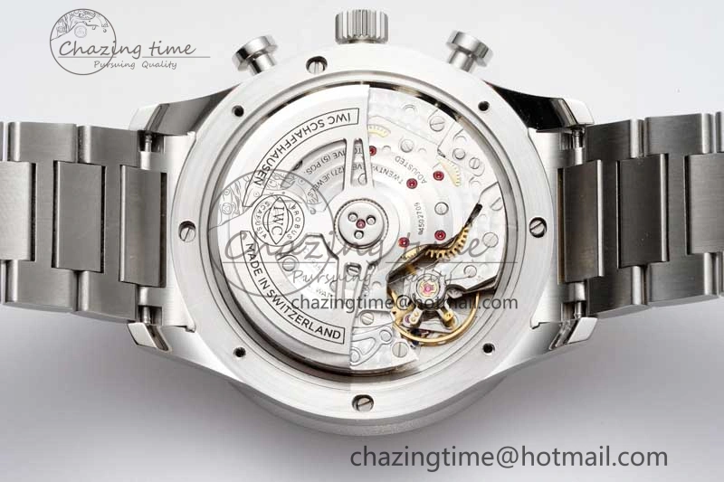 Seasonal Portuguese Chrono IW3716 ZF 1:1 Best Edition White Dial on SS Bracelet A 7037