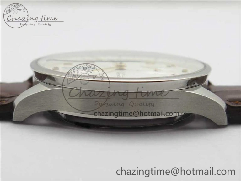 WrinkleFree Portuguese Chrono IW371604 ZF 1:1 Best Edition White Dial on Brown Leather Strap A 7102