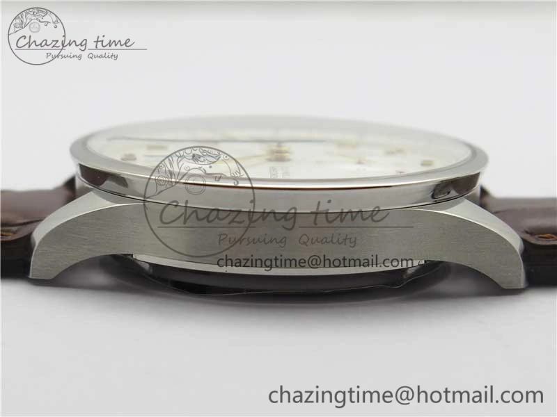 WrinkleFree Portuguese Chrono IW371604 ZF 1:1 Best Edition White Dial on Brown Leather Strap A 7102