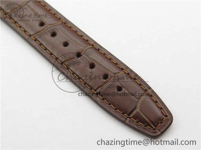 WrinkleFree Portuguese Chrono IW371604 ZF 1:1 Best Edition White Dial on Brown Leather Strap A 7102