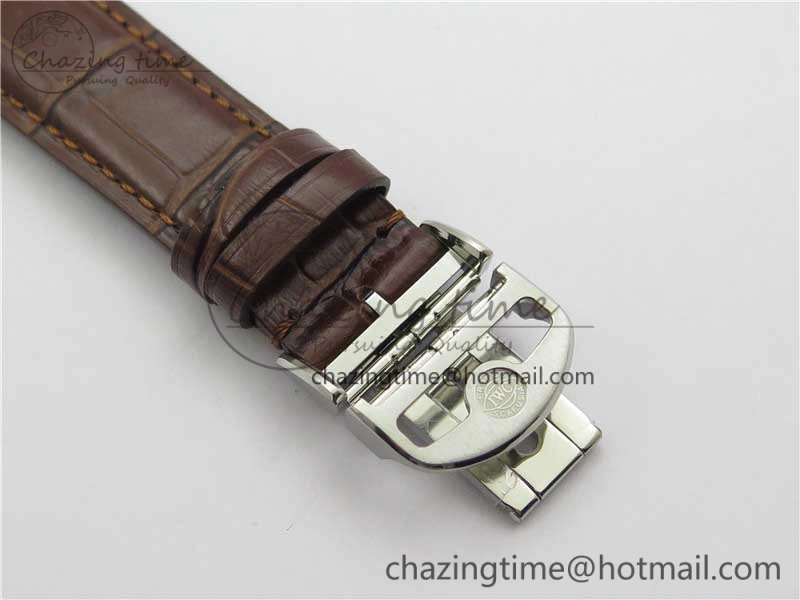 WrinkleFree Portuguese Chrono IW371604 ZF 1:1 Best Edition White Dial on Brown Leather Strap A 7102