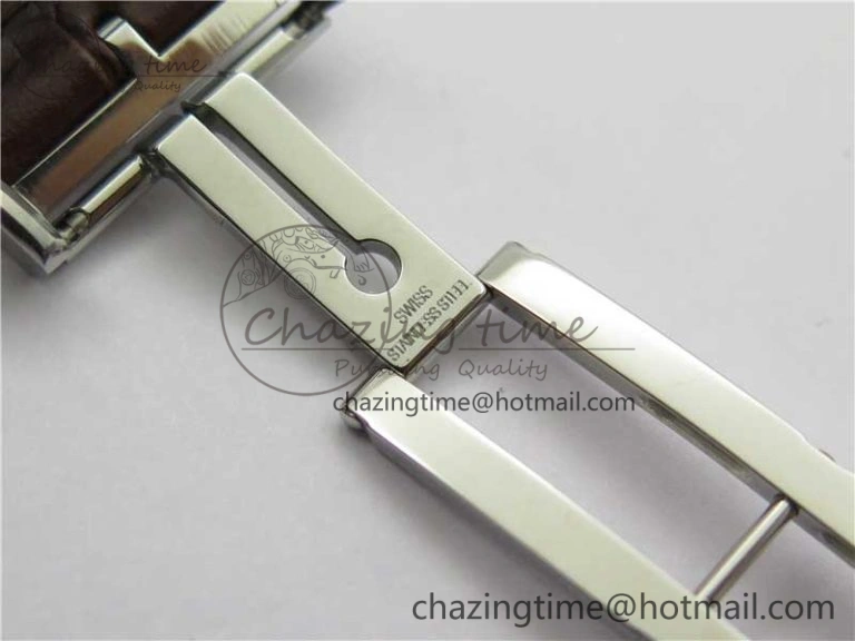 WrinkleFree Portuguese Chrono IW371604 ZF 1:1 Best Edition White Dial on Brown Leather Strap A 7102