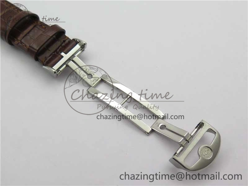 WrinkleFree Portuguese Chrono IW371604 ZF 1:1 Best Edition White Dial on Brown Leather Strap A 7102
