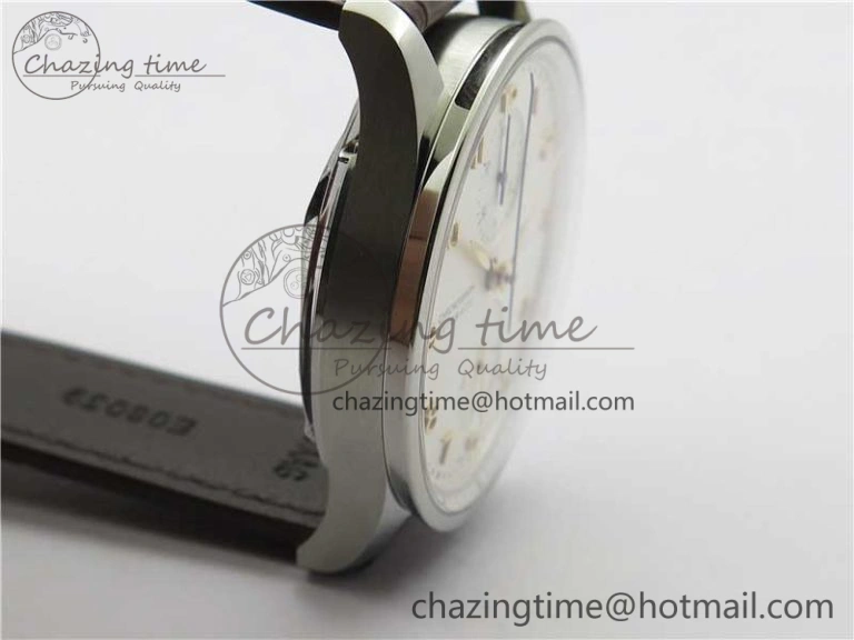 WrinkleFree Portuguese Chrono IW371604 ZF 1:1 Best Edition White Dial on Brown Leather Strap A 7102