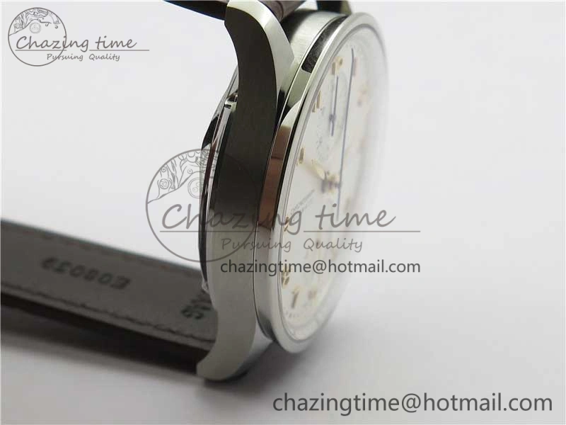 WrinkleFree Portuguese Chrono IW371604 ZF 1:1 Best Edition White Dial on Brown Leather Strap A 7102