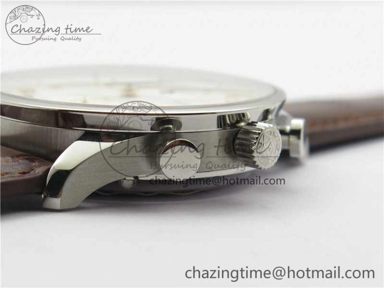 WrinkleFree Portuguese Chrono IW371604 ZF 1:1 Best Edition White Dial on Brown Leather Strap A 7102