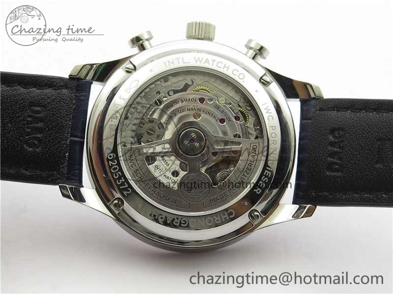 UrbanStyle Portuguese Chrono IW371605 ZF 1:1 Best Edition White Dial on Black Leather Strap A 7101
