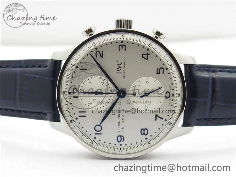 UrbanStyle Portuguese Chrono IW371605 ZF 1:1 Best Edition White Dial on Black Leather Strap A 7101