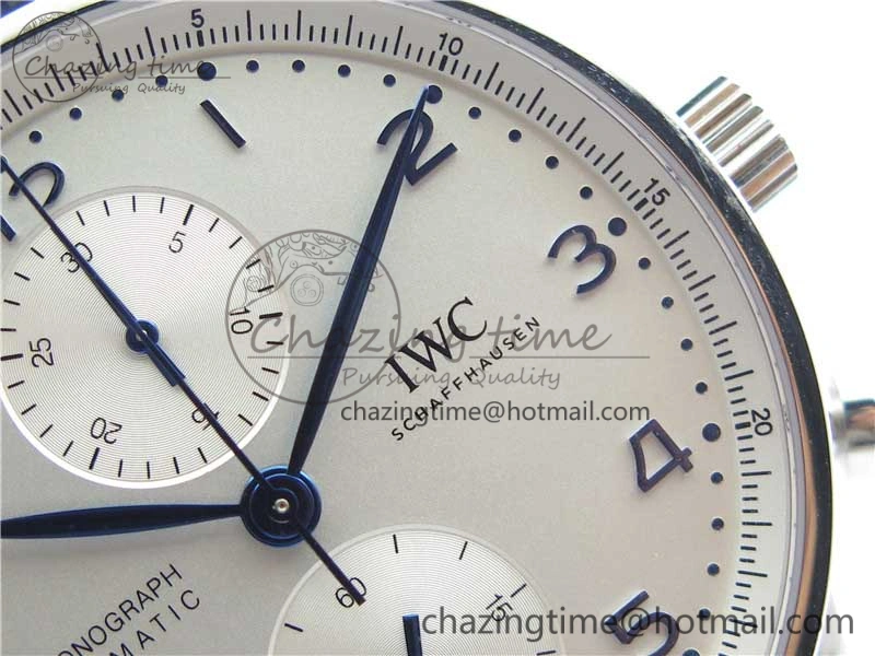 UrbanStyle Portuguese Chrono IW371605 ZF 1:1 Best Edition White Dial on Black Leather Strap A 7101