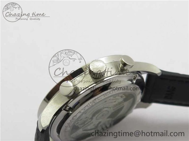 Portuguese Chrono IW371606 ZF 1:1 Best Edition Blue Dial on Black Leather Strap A Snug 7099