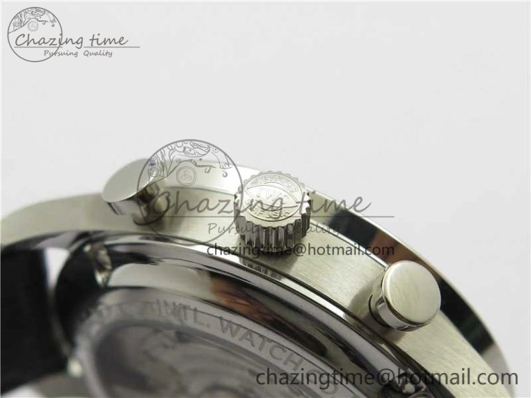 Portuguese Chrono IW371606 ZF 1:1 Best Edition Blue Dial on Black Leather Strap A Snug 7099