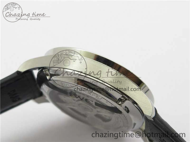 Portuguese Chrono IW371606 ZF 1:1 Best Edition Blue Dial on Black Leather Strap A Snug 7099