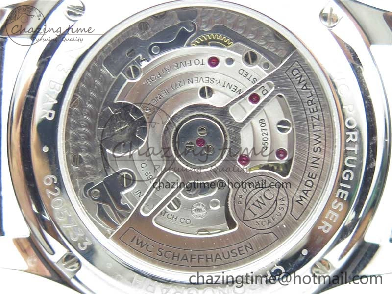 Portuguese Chrono IW371606 ZF 1:1 Best Edition Blue Dial on Black Leather Strap A Snug 7099