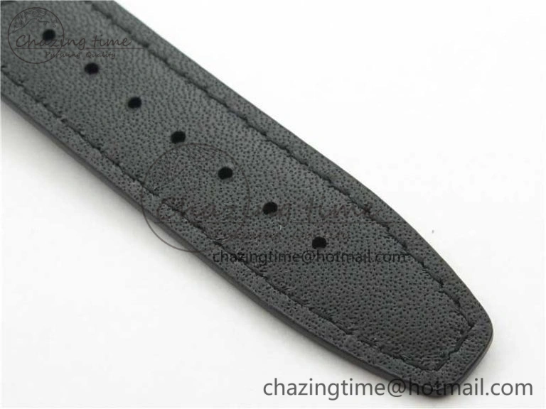 Compact Portuguese Chrono IW371609 ZF 1:1 Best Edition Black Dial on Black Leather Strap A 7100