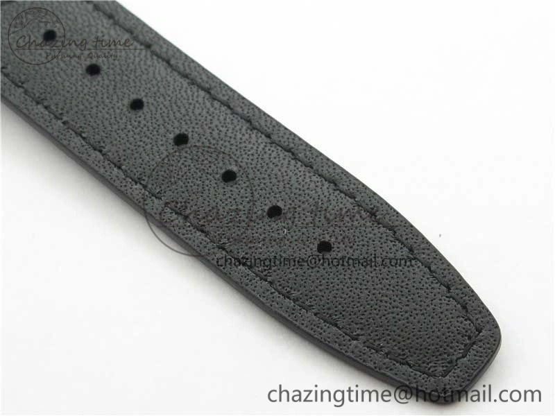 Compact Portuguese Chrono IW371609 ZF 1:1 Best Edition Black Dial on Black Leather Strap A 7100